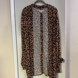 Treasure & Bond Animal Print Cardigan